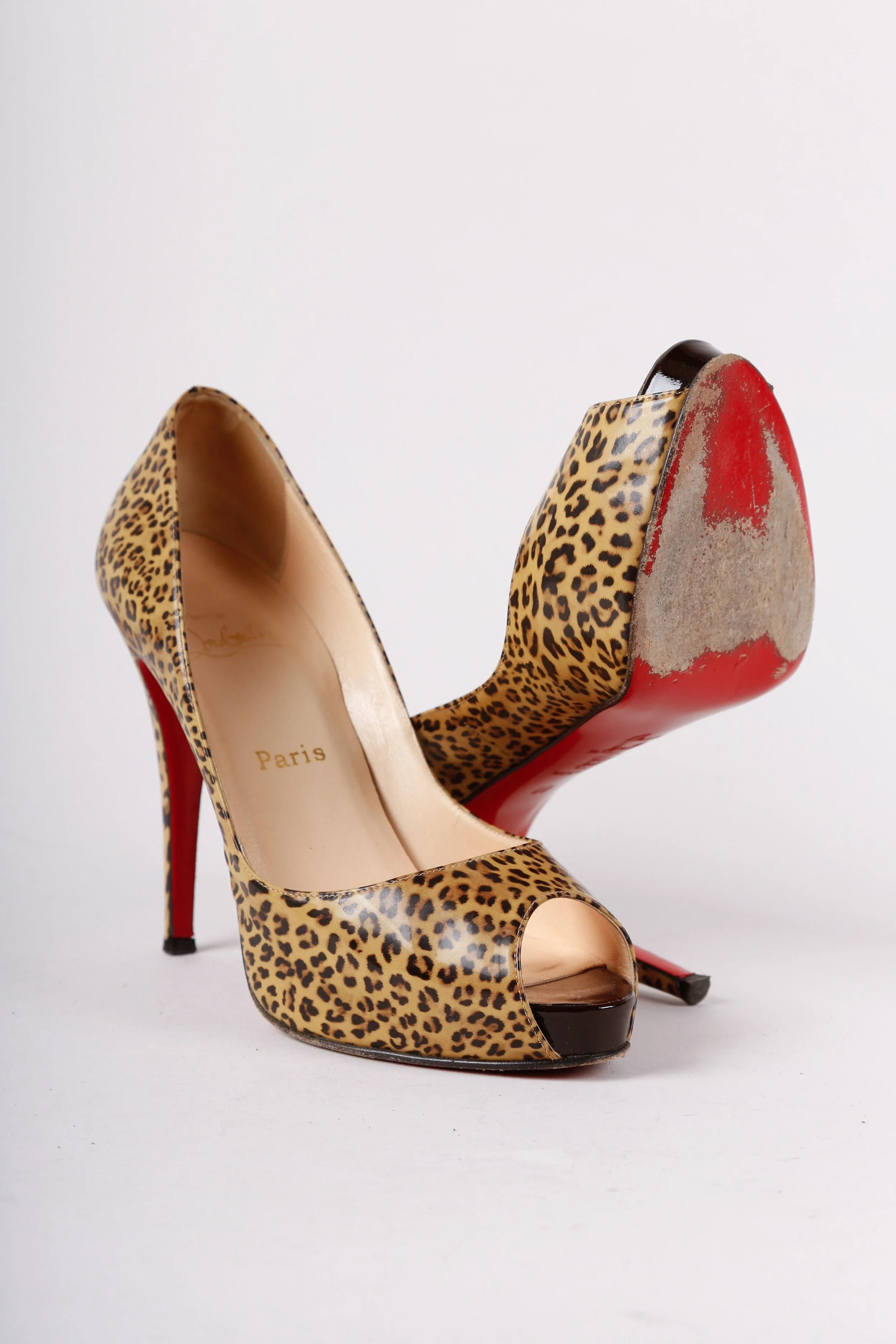 Animal print christian louboutin shoes on sale